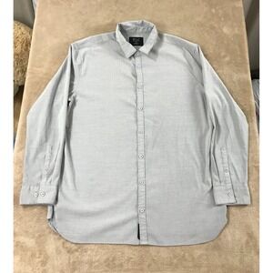 BYLT Premium Basics Vista Long Sleeve Button Down Shirt Men's 2XL Gray EUC